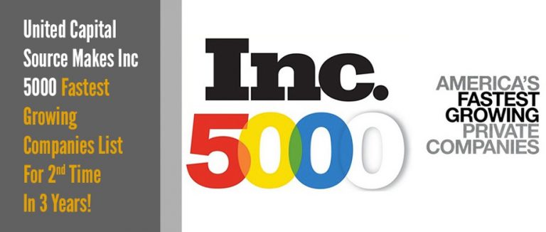 United Capital Source Makes Inc 5000 Fastest Growing Companies List For 2nd Time In 3 Years!