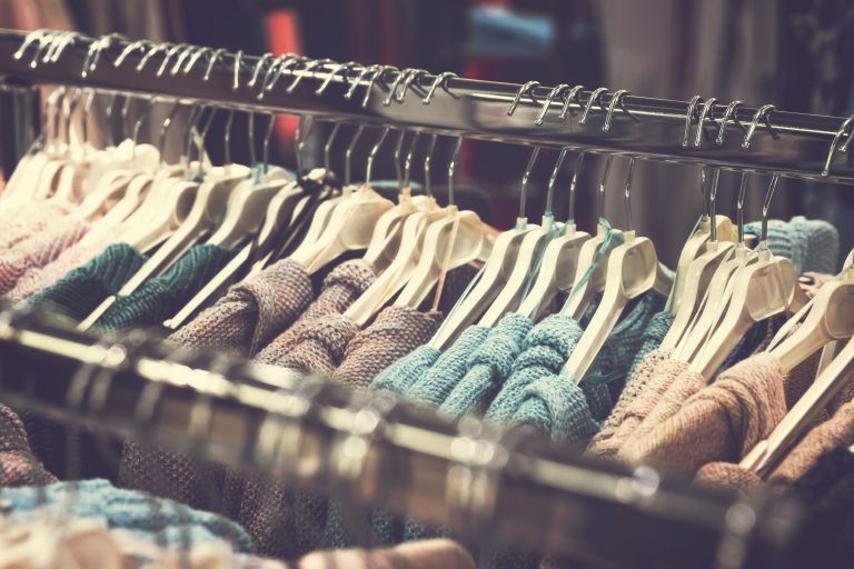 a rack of clothes or business inventory that was financed