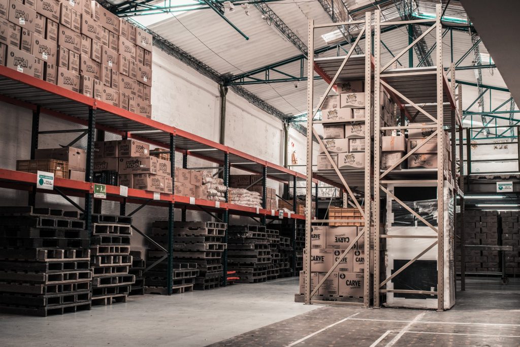 A warehouse of a business vendor