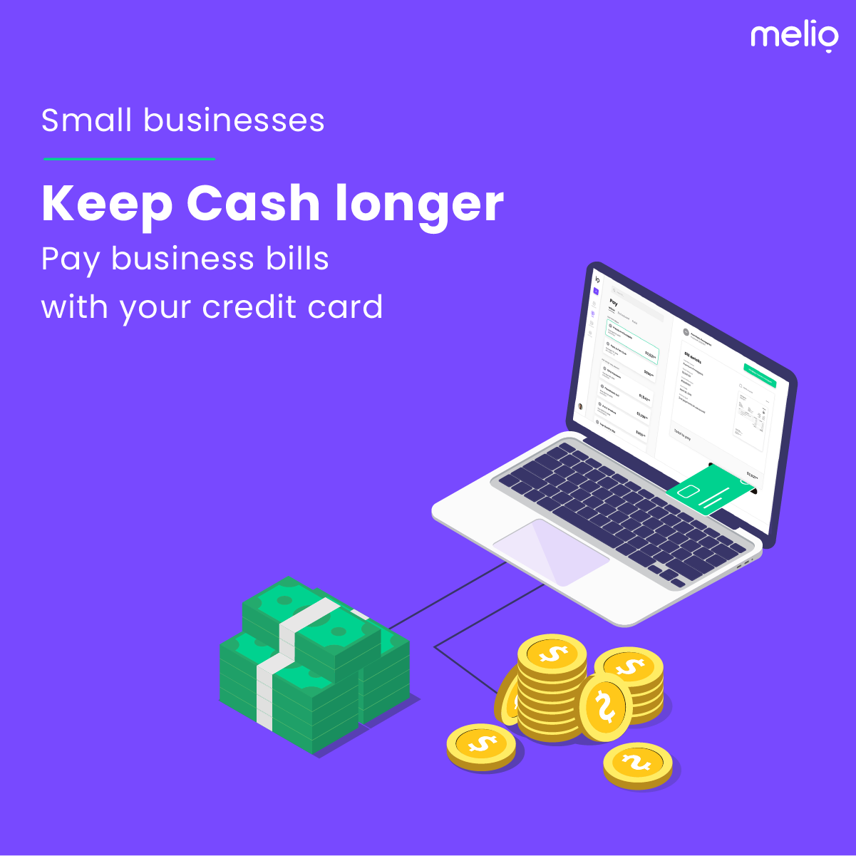 Help cash flow and earn points by using your credit card to pay business bills
