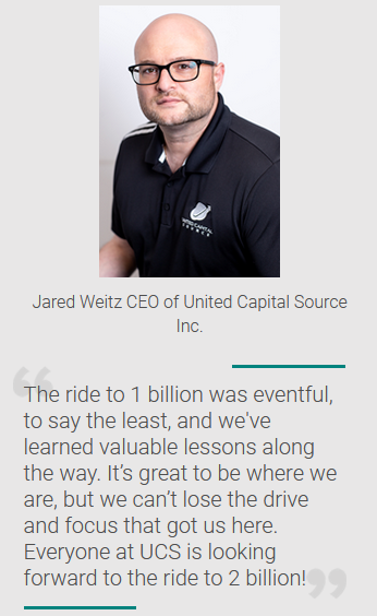 Jared Weitz CEO United Capital Source Inc. Quote