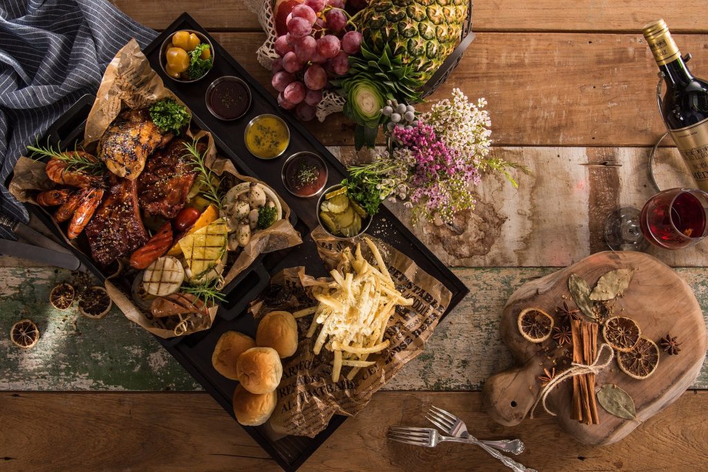 Picture of food prepared by a restaurant who received a business loan