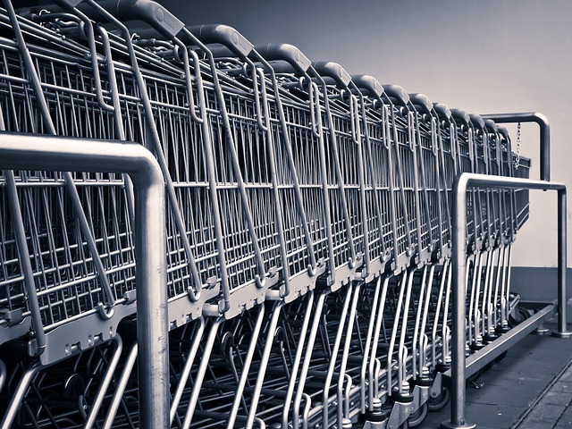 shopping carts, grocery, shopping, mca funding