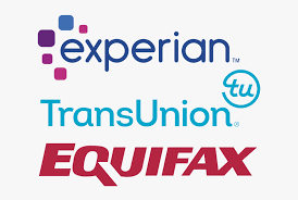 Experian Logo, TransUnion Logo, Equifax logo