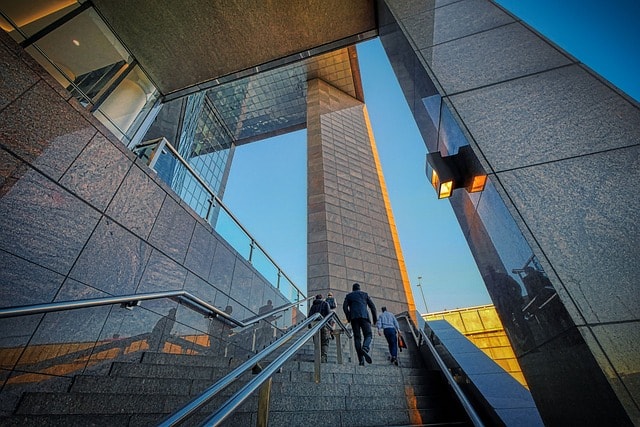 stairs, building, businessmen, how to run a successful business, profitable business