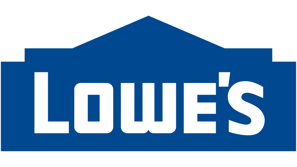 Lowe's logo, lowe's, net 30 account, business card