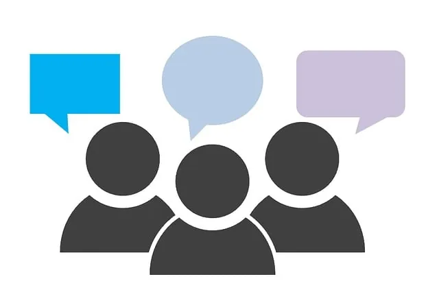 Three dark people icons under colored speech bubbles, introducing Amur Equipment Finance frequently asked questions